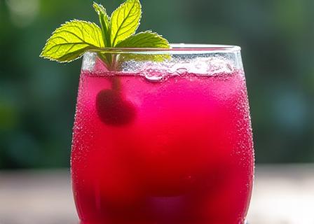 Cold-pressed beet and ginger juice