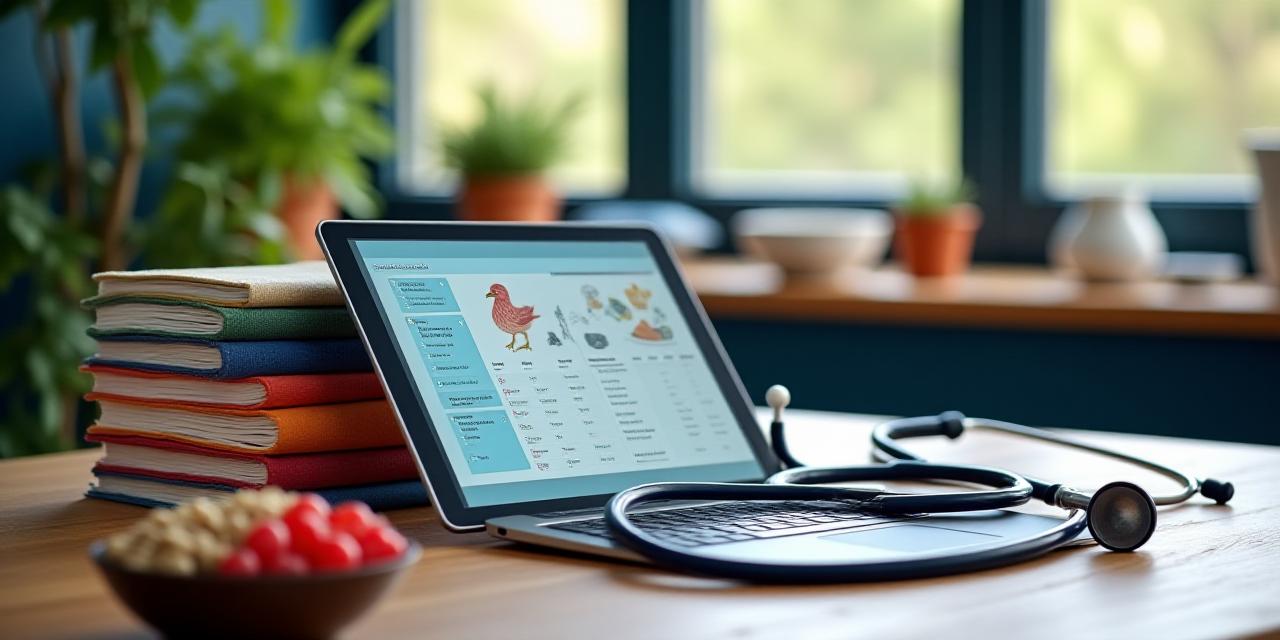 A professional nutritional consultation setup with fresh organic ingredients