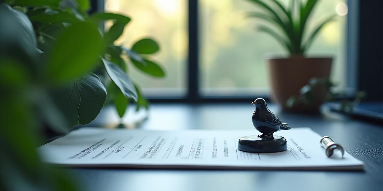 Secure documents and natural elements symbolizing protection